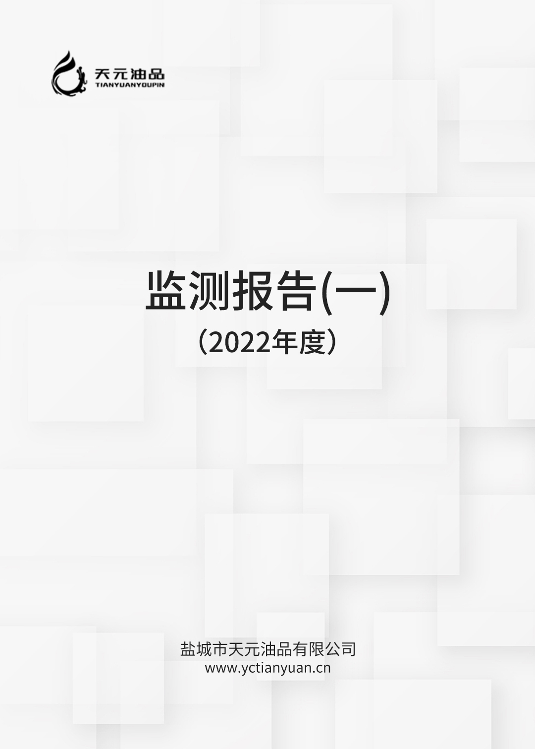 2022年鹽城市天元油品有限公司檢測報告