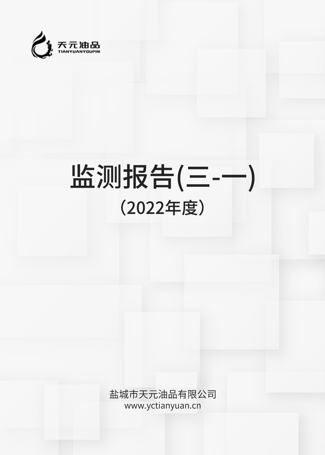 2022年鹽城市天元油品有限公司檢測報告